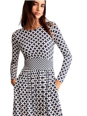 Boden | Dresses | Boden Naomi Relaxed Jersey Dress Black Sz 6 Long Ii4 |  Poshmark